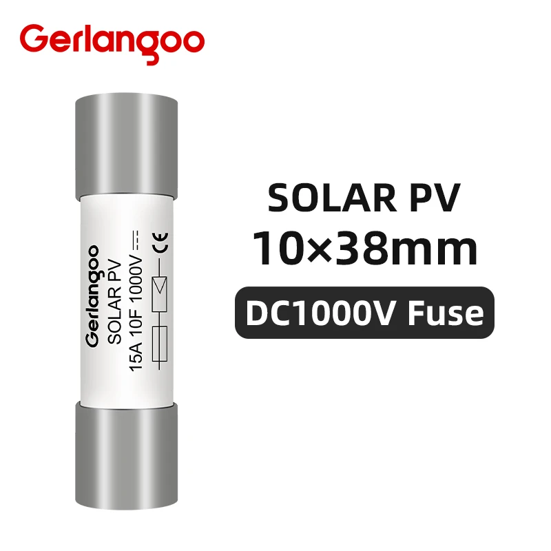 1P 2P держатель предохранителей постоянного тока на солнечной батарее 10*38 мм PV 1000 В 6A 15A 32A База для солнечной фотоэлектрической системы защита от короткого замыкания gpV