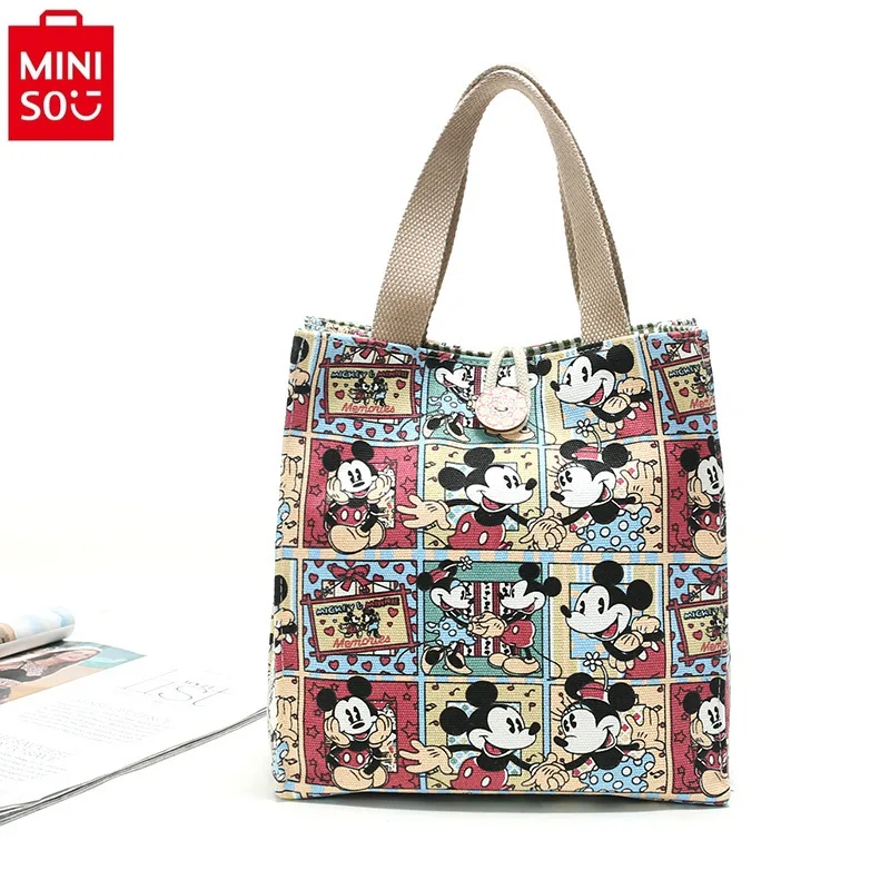MINISO Дисней мультфильм Микки студенческая сумка модная женская большая