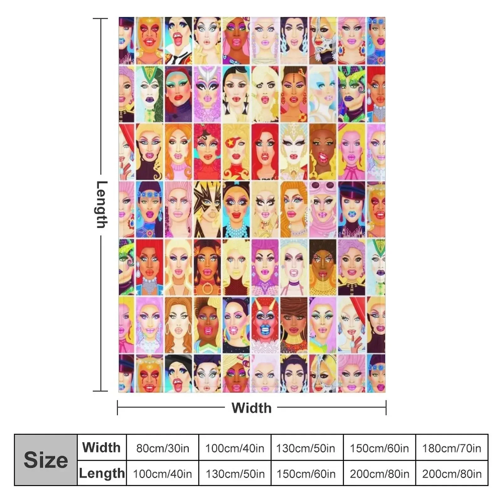 Плед DRAG QUEEN ROYALTY гигантский диван для декоративных одеял дивана