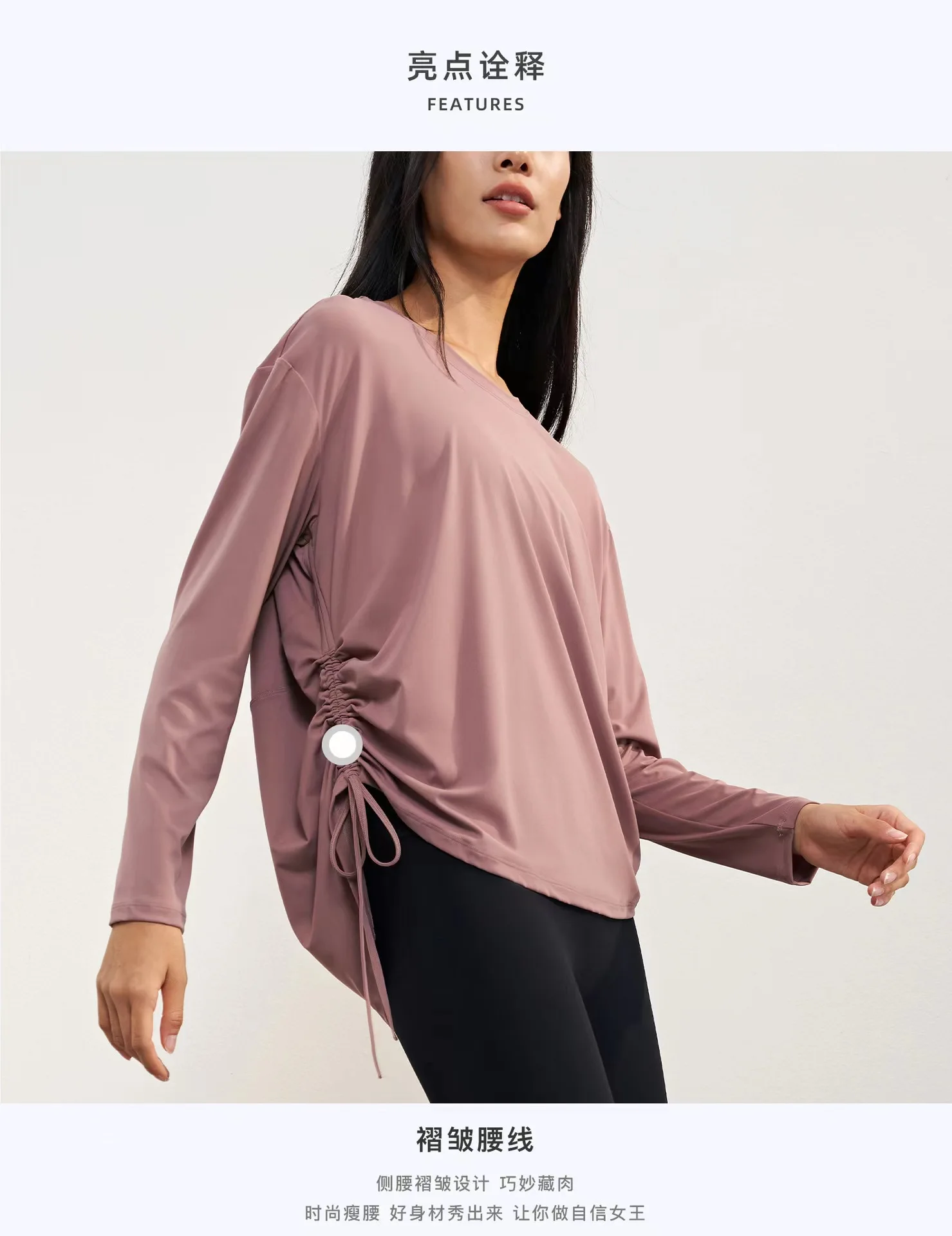 Женский Свободный Топ Lulu с круглым вырезом