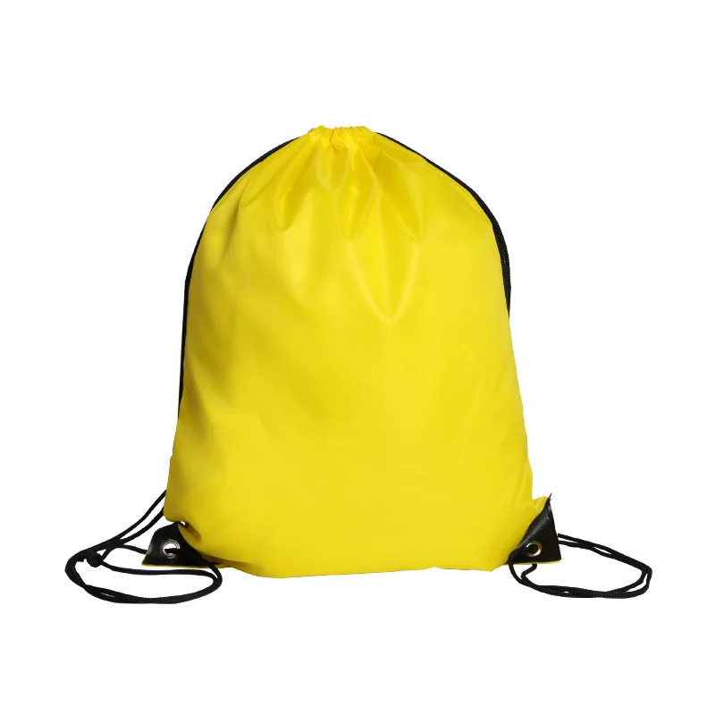100 pcs Custom Printing Promotional Outdoor Casual Gym Sport Waterproof Polyester Drawstring Backpack Bag |