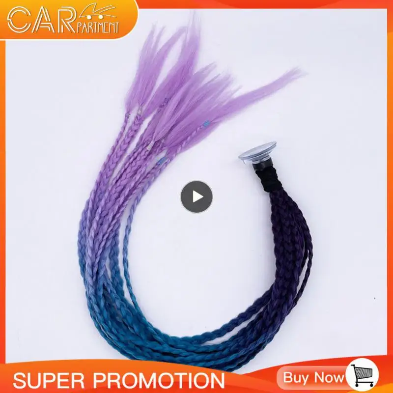 

1PCS Motorcycle Helmet Decor Braided Dreadlock Gradient Hair Rapper Punk Cool Sticker For Men Women Motorcycle Helmets