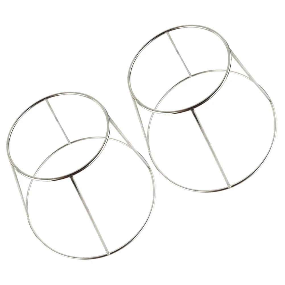 

2 Pcs Food Platter Riser Pizza Platters Display Rack Circle Tray Serving Cake Stand Box Metal
