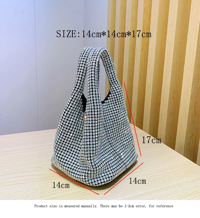 

Женская сумка-клатч с искусственным кристаллом, 2022