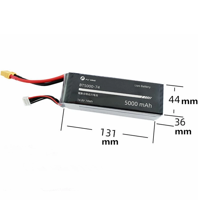 FLY WING FW450 Helicopter Spare Part 4S 14.8V 52WH High Voltage Li-ion Polymer Battery enlarge