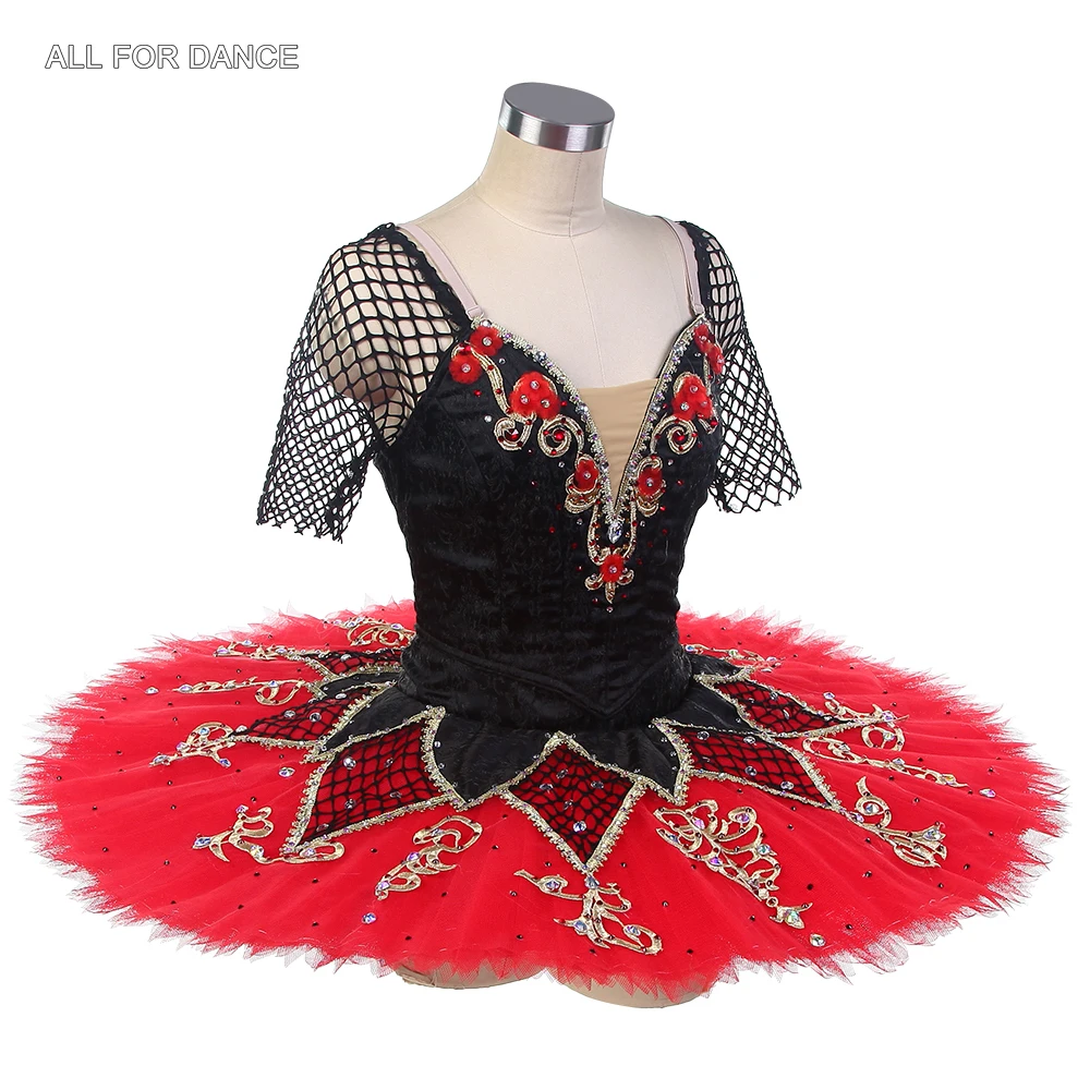 B24004 Черно-красная профессиональная пачка для девочек и женщин на заказ Don Quixote: