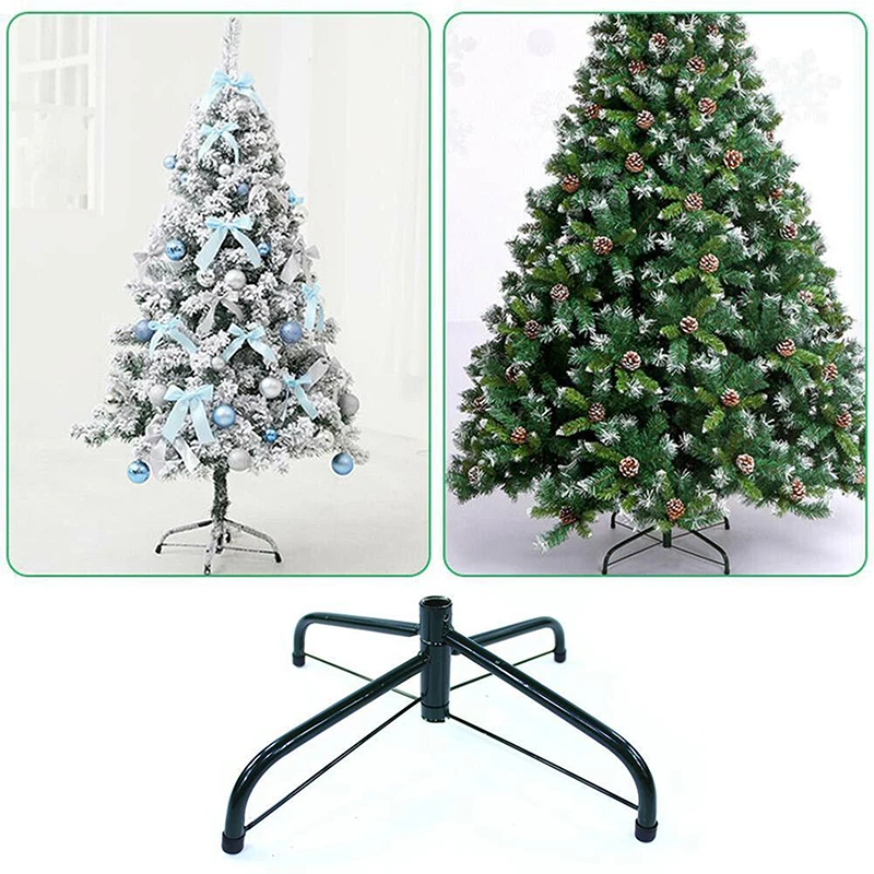 30/40/45/50/60cm Christmas Tree Base Stand Foldable Iron Bracket Bottom Holder Base 4 Feets Christmas Tree Bracket Accessories