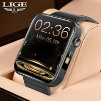 lige smart watch men led flashlight sport watch waterproof heart rate blood pressure fitness tracker smartwatch for android ios