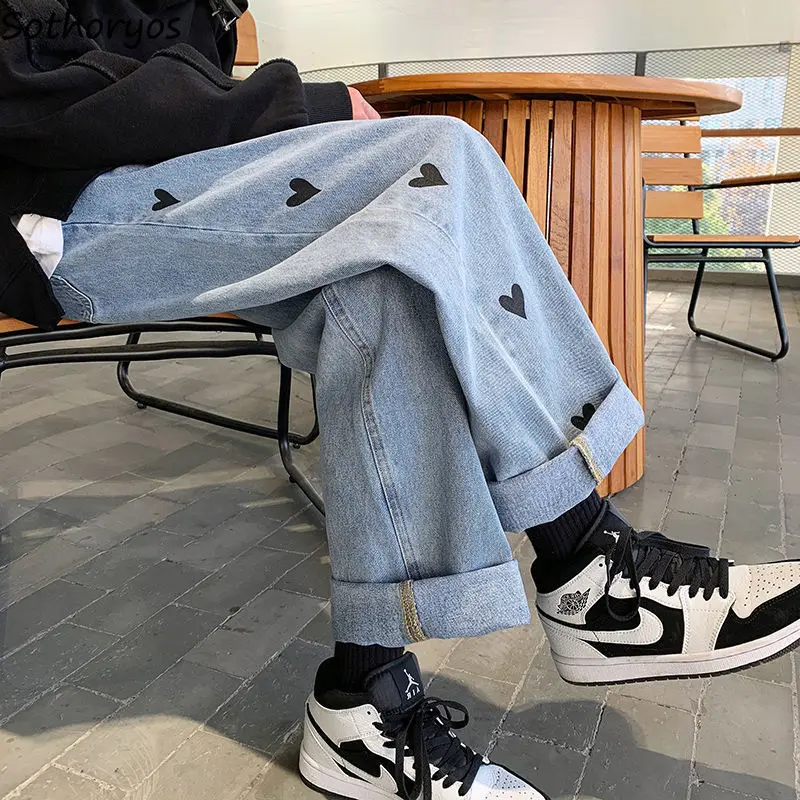 

Y2K Women Streetwear Vintage Casual Straight Harajuku High Waist Trousers Low Rise Denim Pants Wide Leg Baggy Jeans Alt Clothes