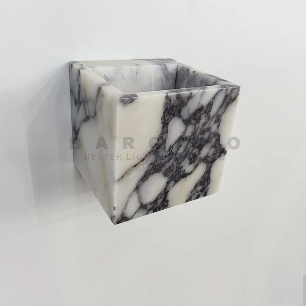 Современный натуральный мраморный настенный светильник медь фойе вилла проход