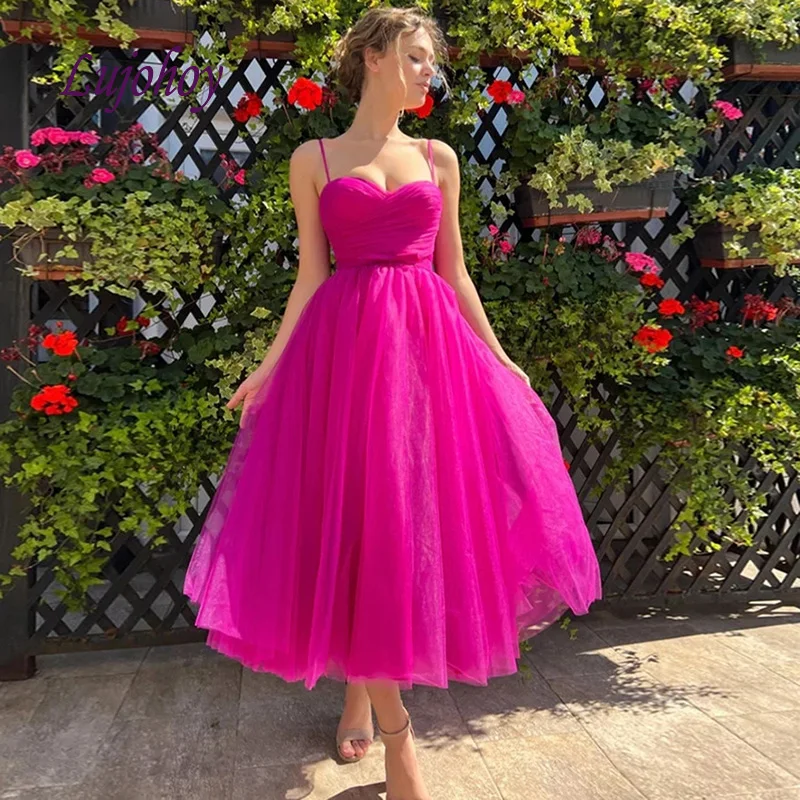 

Sexy Fuchsia Short Cocktail Dress Party Plus Size Ladies Girl Women Formal Prom Homecoming Graduation Semi Formal Dress