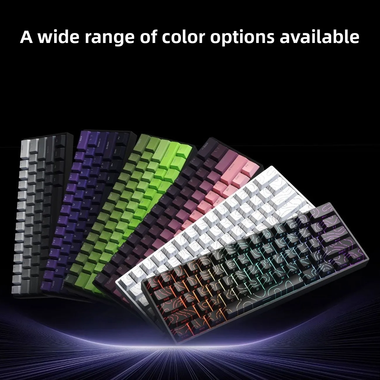 Фото Беспроводная механическая клавиатура 60% с Bluetooth и 2.4G, RGB-подсветкой, для игр, проводная, для компьютера, мобильного телефона, мини-клавиатура для iPad, беспроводная клавиатура №2
