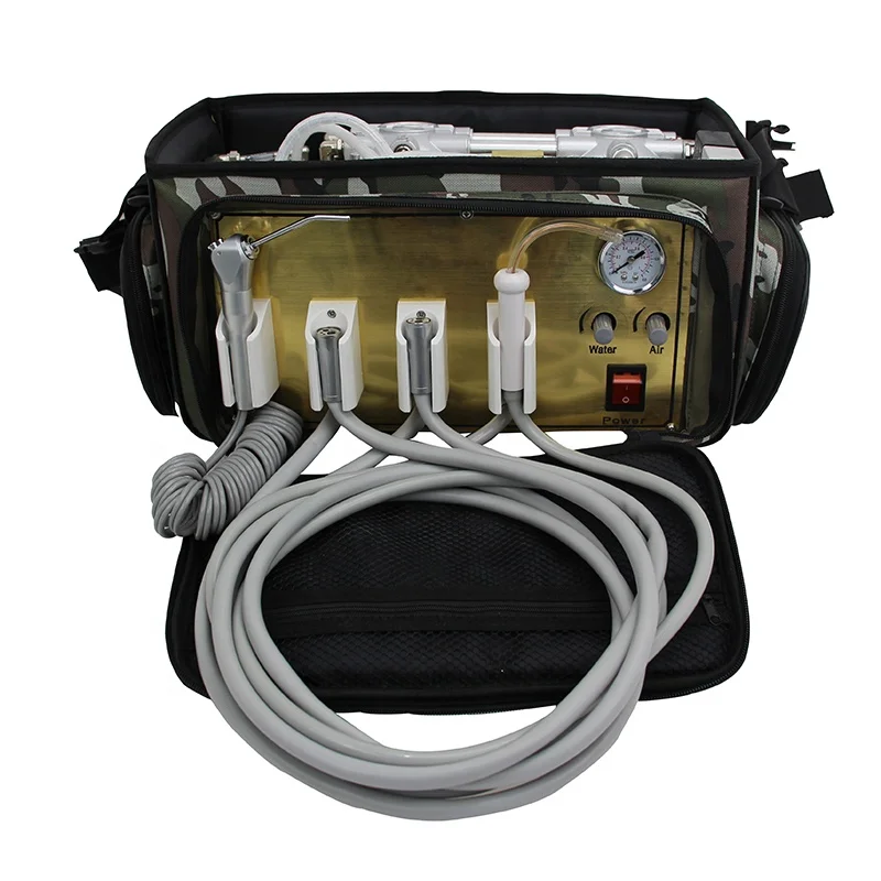 

BD-401 Portable Dental Unit Mobile Dental Delivery Bag With Compressor CE Portable Dental Unit With Suction
