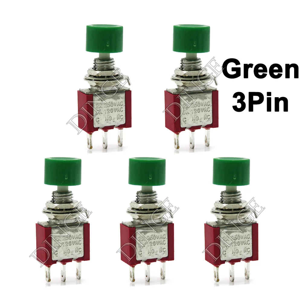 5 шт. PS-102 PS-202 мини-мгновенный автоматический возвратный кнопочный переключатель