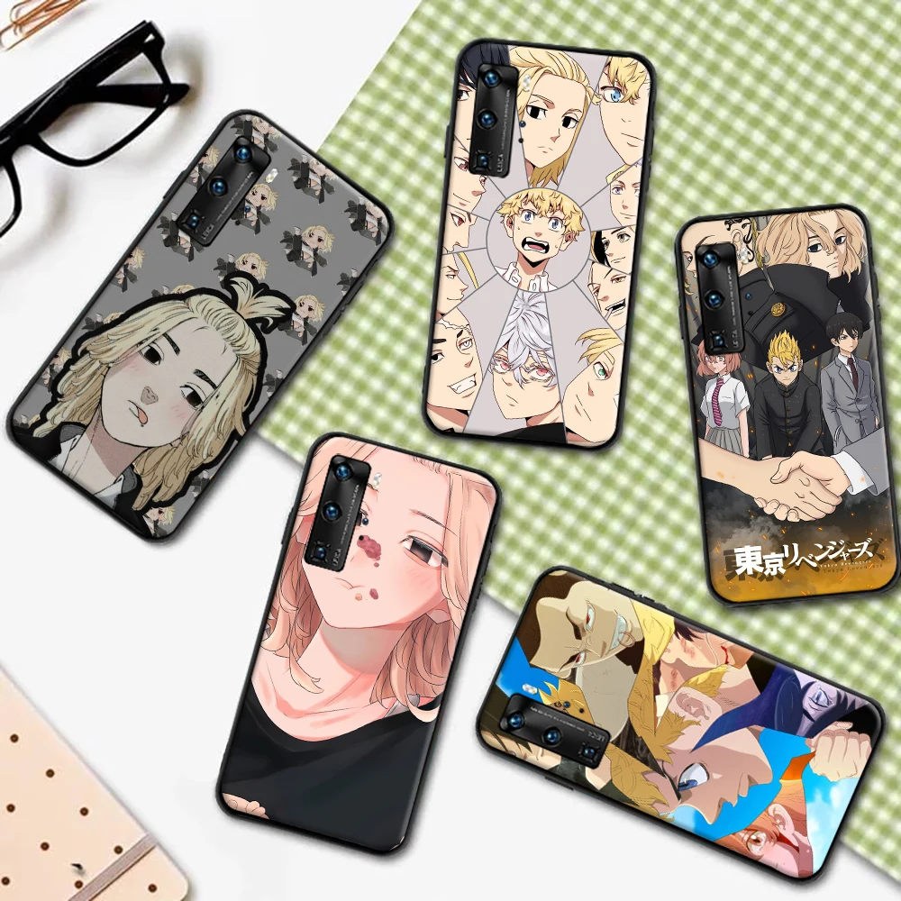 

Tokyo Avengers Japan Anime Phone Case For Huawei P Smart Z 2019 2021 P20 P30 P40 Lite Pro Plus Coque Soft TPU Funda Back Cover