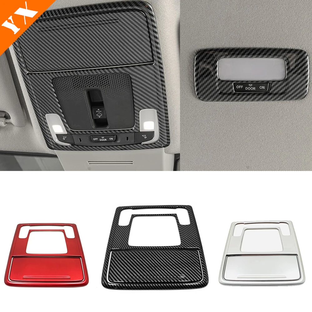 

Carbon Silver Red Trim Car Front Rear Reading Light Lamp Cover Decoration Cover For Honda 11th Gen Civic Accessories 2022 2023