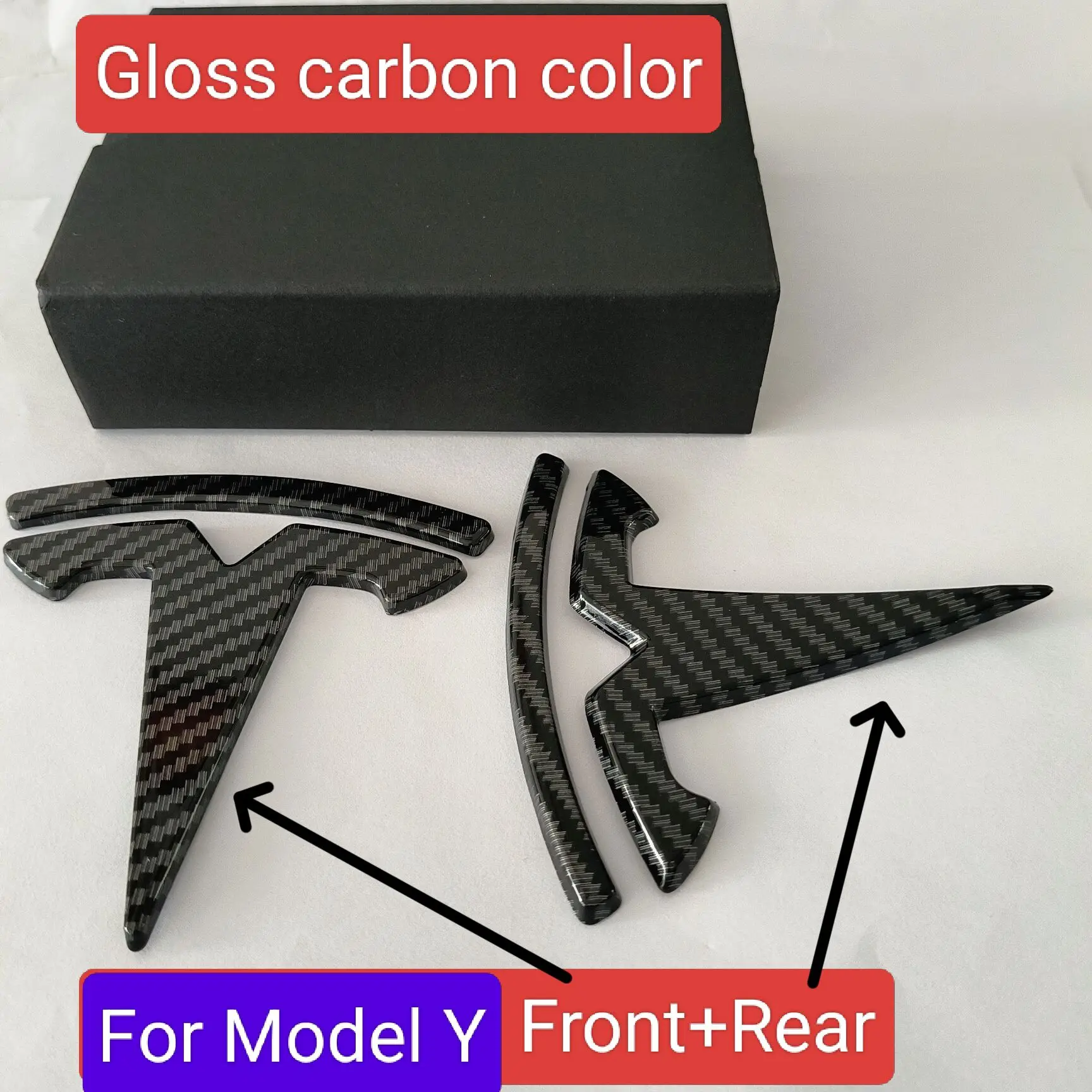 

Передняя эмблема Tesla для задней модели 3, крышка капота, эмблема, наклейка, Стайлинг кузова, задний багажник, значок, наклейка, аксессуары, АБС-пластик