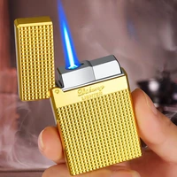 derui creative personality straight punch gas lighters crisp langsheng electroplating small three dimensional metal lighter