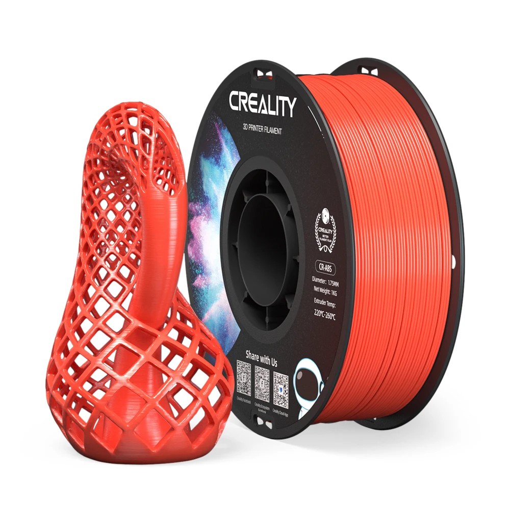 Фото Филамент для 3D-принтера CREALITY CR-ABS: превосходная устойчивость, высокая прочность, без запаха, нетоксичный, стабильный материал для печати №5