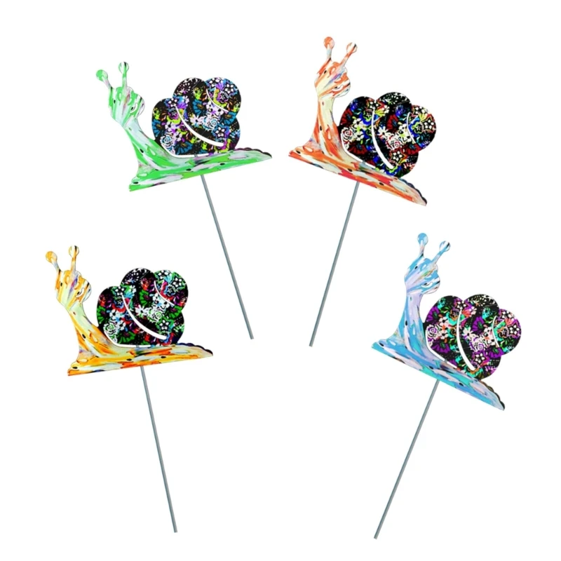 

17 Inch Garden Stakes Decor Snail Metal Sign Art Decoration Yard Outdoor Ornaments Flower Pot Stick Pathway Patio Lawn F1FB