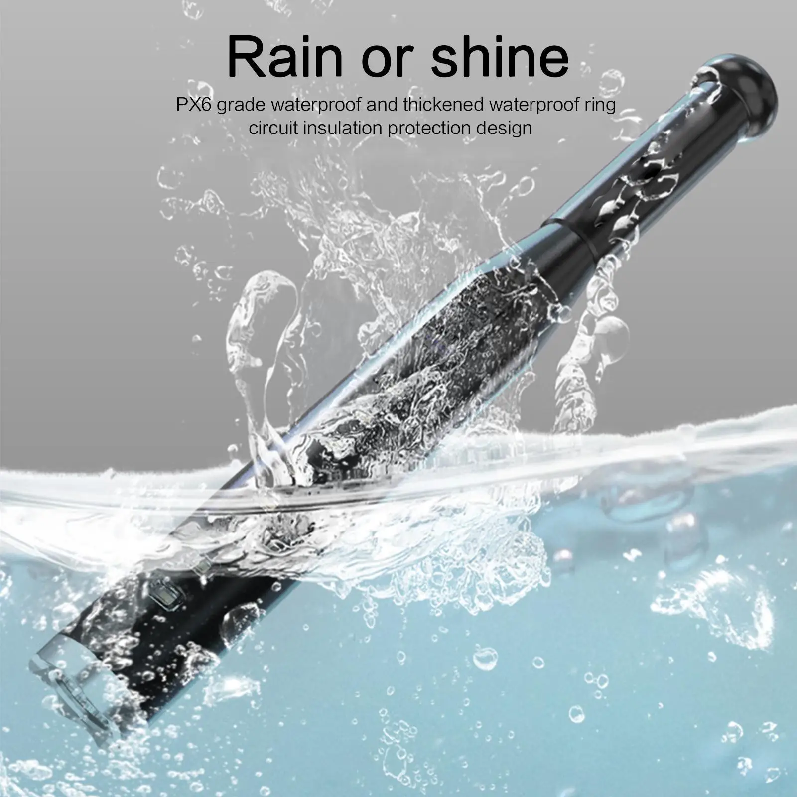 

Self-defense Flashlight Stick Led Waterproof Baseball Bat ABS Torch For Emergency Self-defense Or Outdoor Light Z5q5