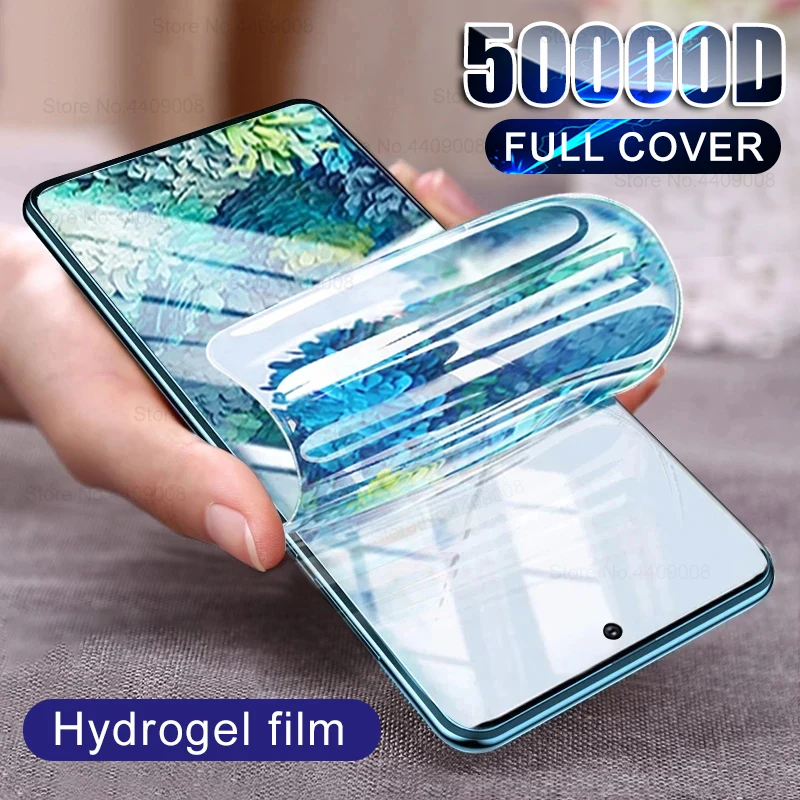 

4Pcs Full Glue Cover Screen Protector For Cubot X70 Hydrogel Film Accessories
