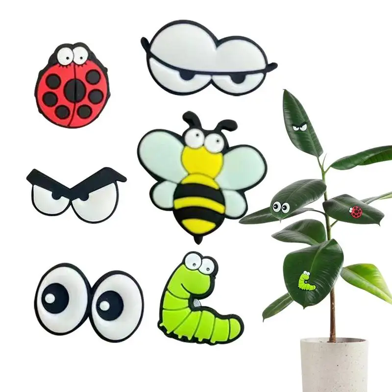 

Plant Magnets Eyes For Potted Plants Indoor Plant Safe Magnets 6 Pcs Mini Indoor Plant Accessories Decorative Magnets For