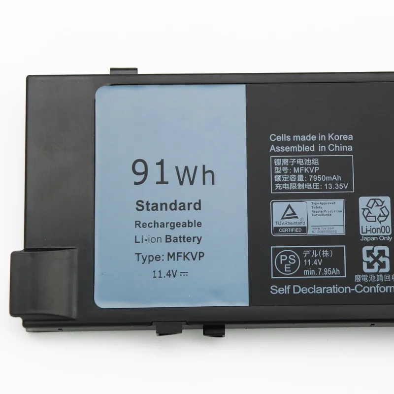 Аккумулятор MFKVP для ноутбука Dell Precision 1G9VM GR5D3 0FNY7 M28DH 7510 7520 7710 M7710 M7510 T05W1 7720 в 11 4 Втч |