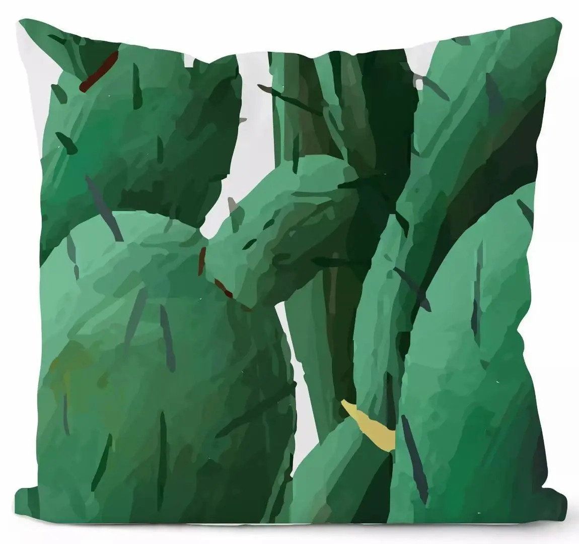 Linlamlim وسادة يغطي الأخضر المخدة رمي غطاء وسادة غطاء الوسادة لغرفة النوم السرير غرفة المعيشة أريكة اكسسوارات السيارات