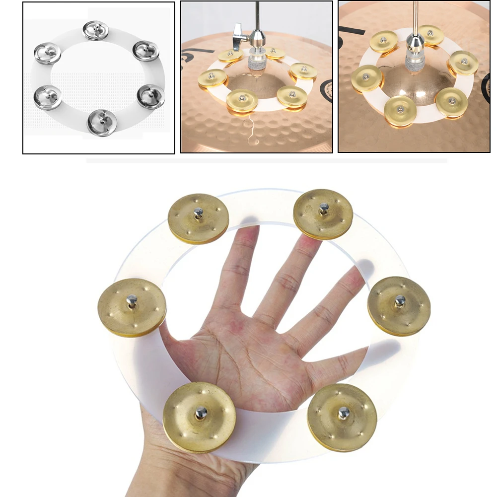 

Drum Cymbals Hi Hat Tambourine Bells Percussion Instrument Accessories For Drummer For Play Musical Gift Performance