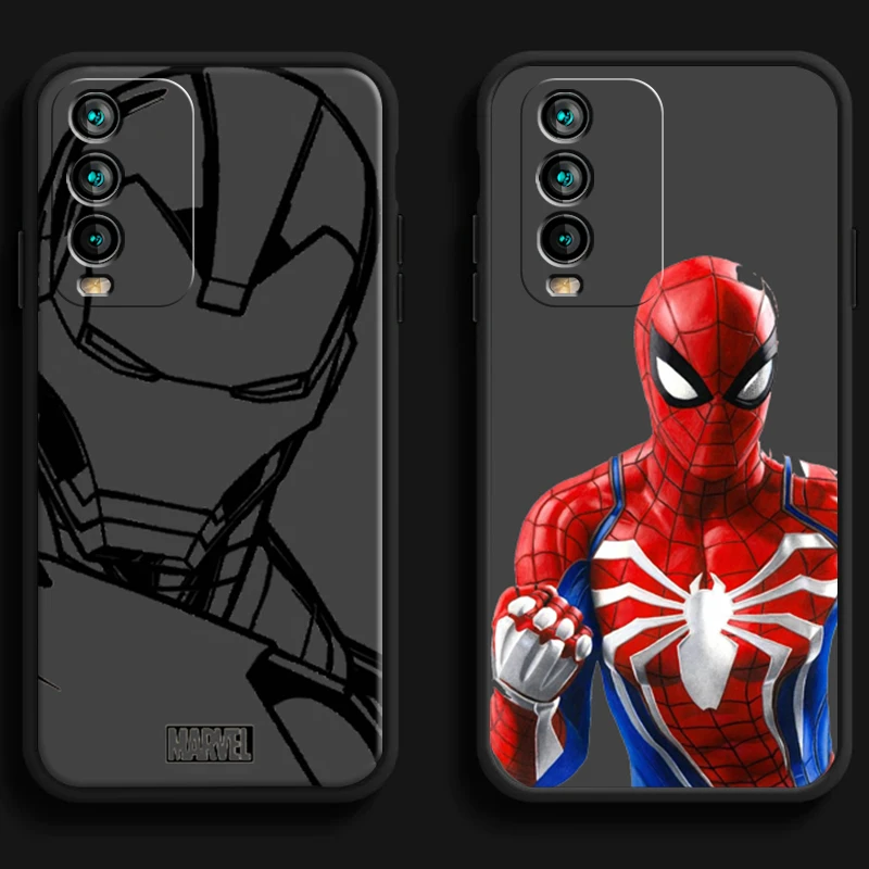 

Marvel Lron Spiderman Phone Cases For Xiaomi Redmi 9A 9T 8A 8 2021 7 8 Pro Note 8 9 Note 9T 7A Funda Carcasa Back Cover Coque
