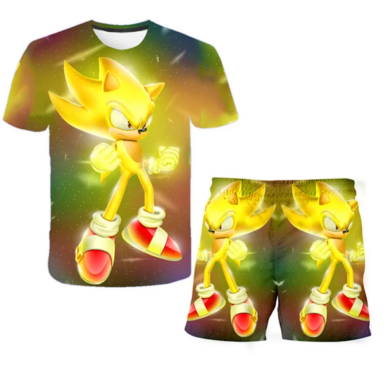 Повседневная детская одежда Sonic комплект одежды из 2 предметов крутая