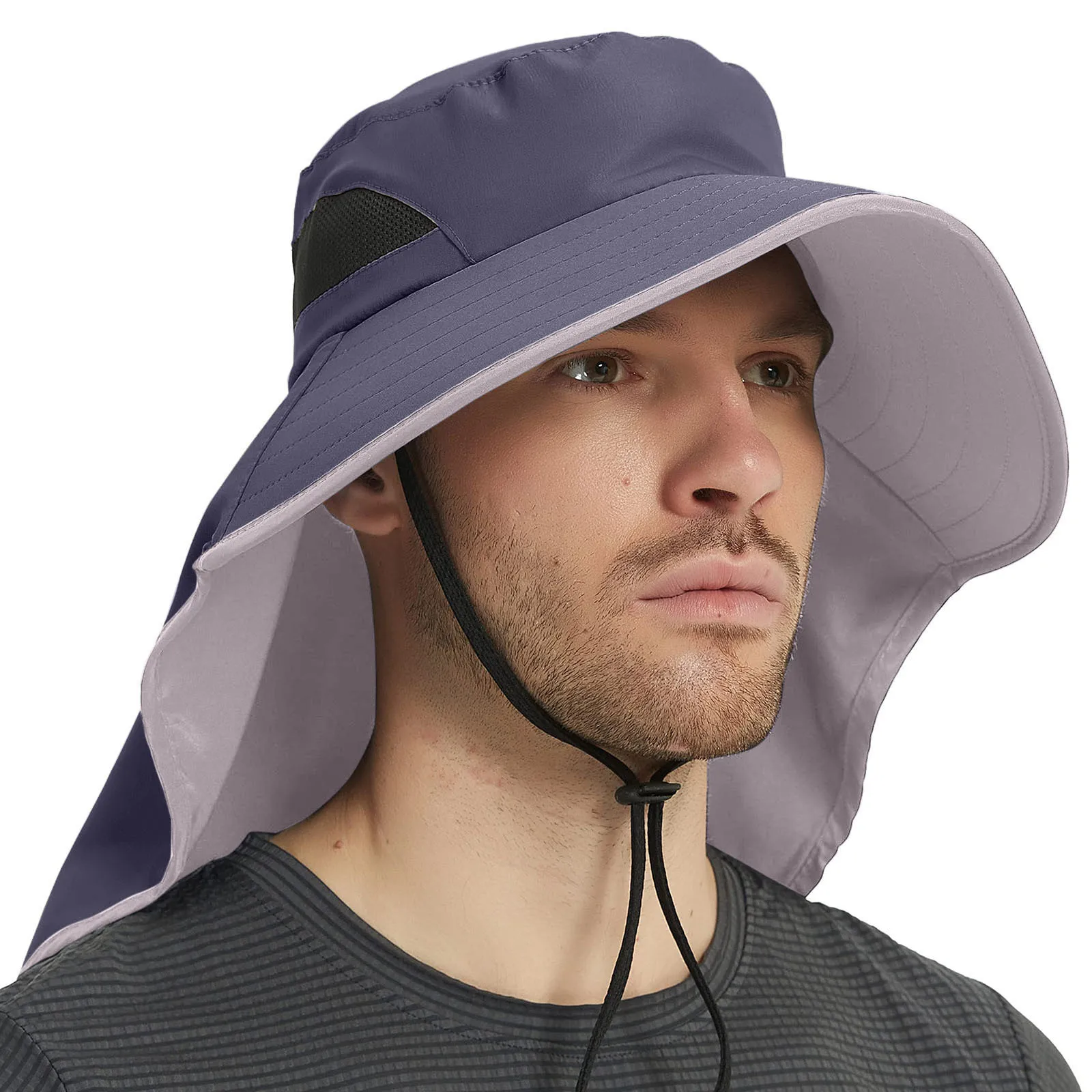 

Бейсболка с широкими полями для мужчин и женщин, однотонная Регулируемая Кепка от солнца, для путешествий, рыбалки, походов, унисекс