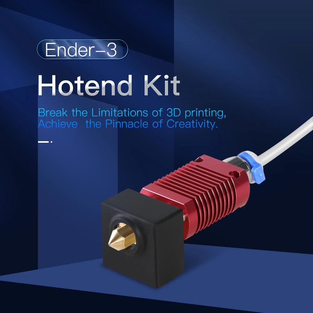 

CREALITY Ender-3 Hotend Kit блок нагревателя, Силиконовая крышка, оригинальные детали для 3D принтера, для 3D принтера