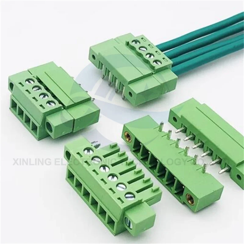 

15EDGVM/RM-3.5mm plug-in PCB terminal with flange fixed straight/bent pin base connector
