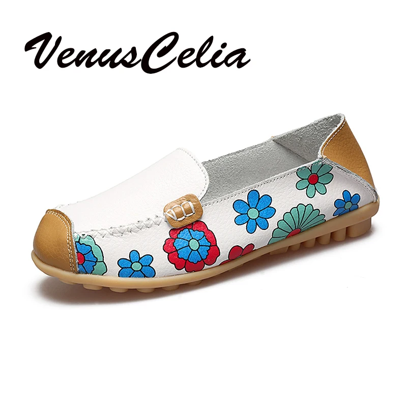 Женские лоферы без застежки VenusCelia однотонные дышащие удобные прогулочные
