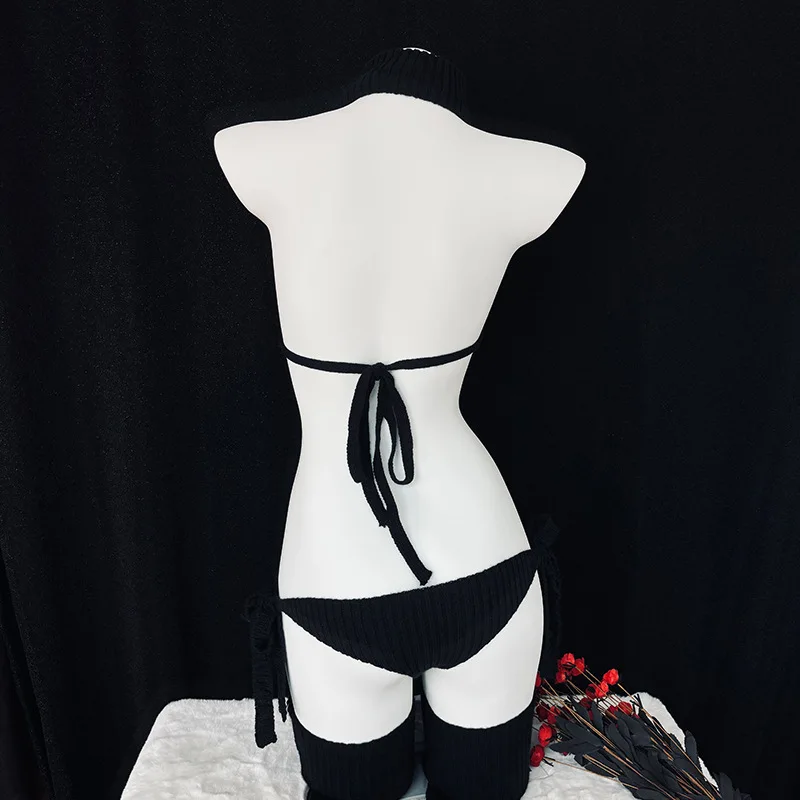 Женский костюм для косплея аниме BOCCHI THE ROCK пикантный черный свитер боди одежда в