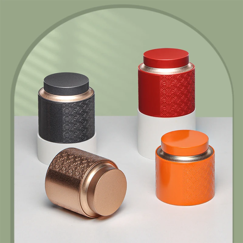 Портативный органайзер с тиснением жестяная коробка для чая банки мини-чайник