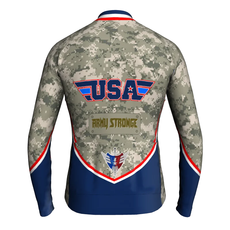 

Камуфляжная мужская дорожная одежда США с длинным рукавом, велосипедный Топ, велосипедная Джерси, противоскользящая рубашка, куртка, профе...