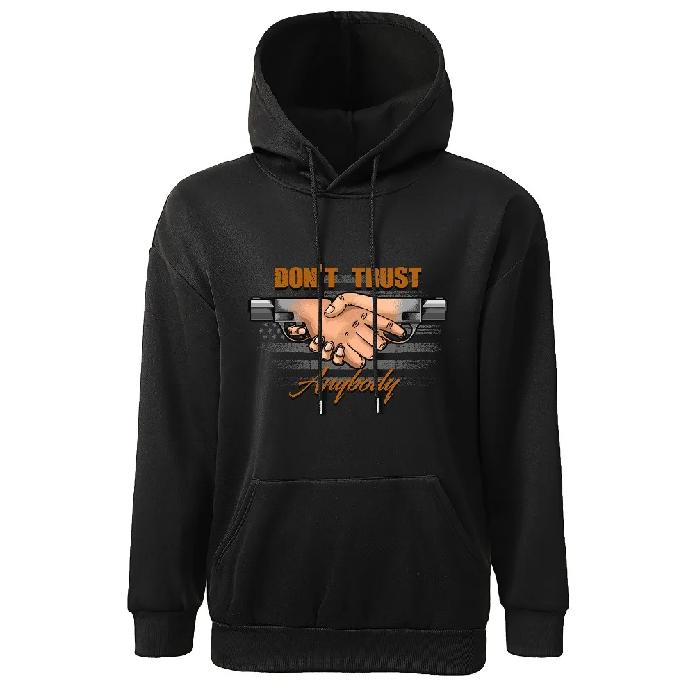 TOQUCL Идея независимого мышления Толстовка с принтом Мужская зимняя мужская