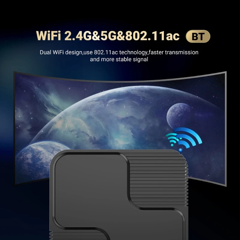 

ТВ-приставка 41QA G96max H618, Android 2,4, 6K, ГГц/телефон, двухполосный медиа-плеер с Wi-Fi