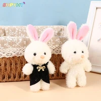 cute plush mini rabbit pendant soft plush bunny keychain stuffed animal toy key chain cartoon bag pendant girl birthday gifts