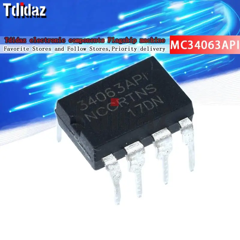 

Новый и оригинальный чипсет IC MC34063API MC34063A DIP-8 MC34063 DIP 34063 DIP8, 20 шт.