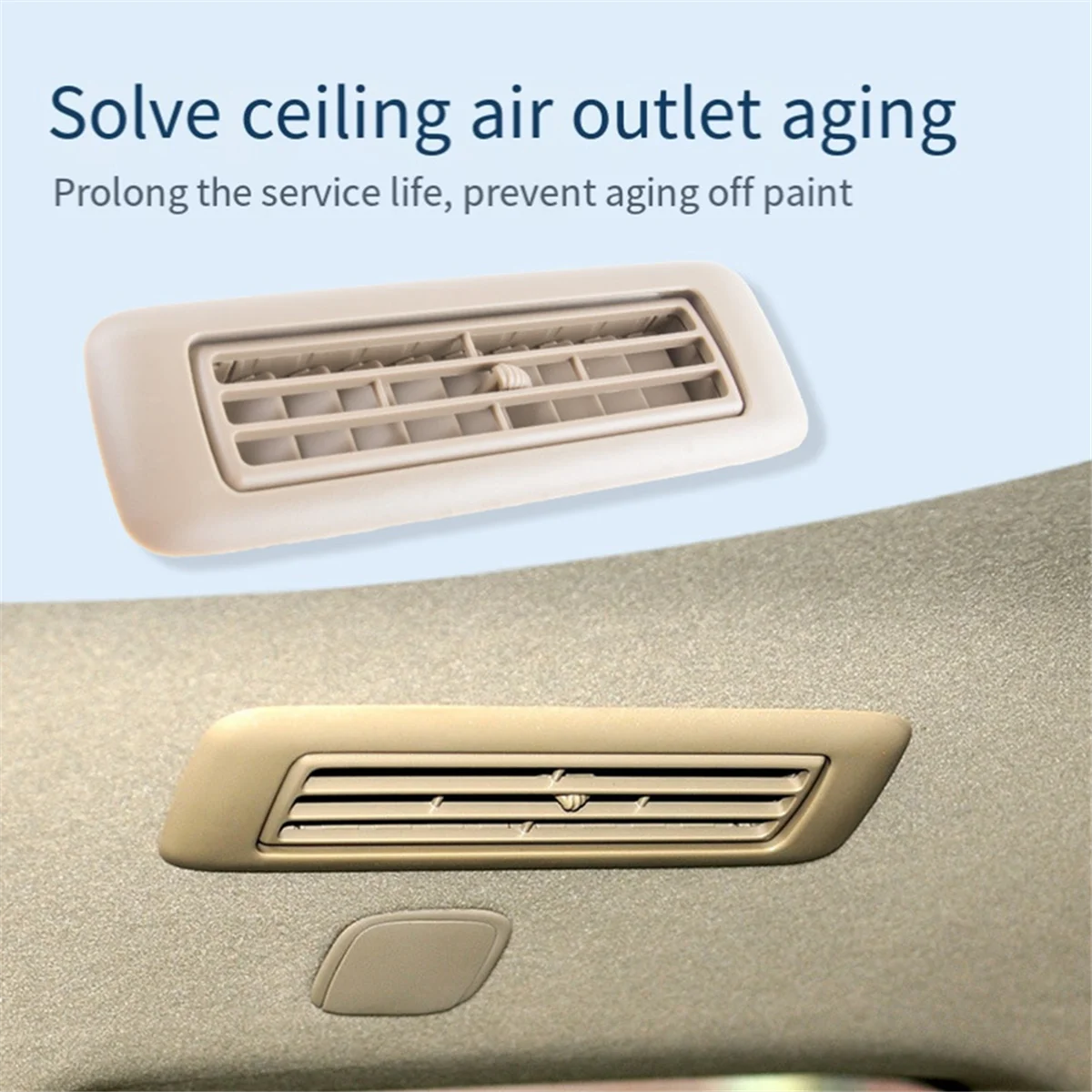 Бежевый автомобильный Кондиционер на крышу решетка для выпускного отверстия