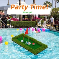 Pool Golf Set Floating Golf Green With Other Accessories Water Golf Putter Driver Floating Fruit Ridge Golf Accessories