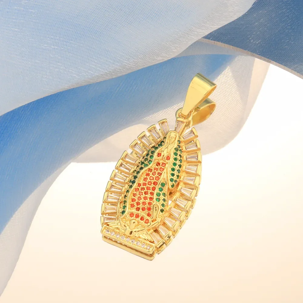 Роскошное ламинированное ожерелье Joyeria De Oro с фианитами и бриллиантами