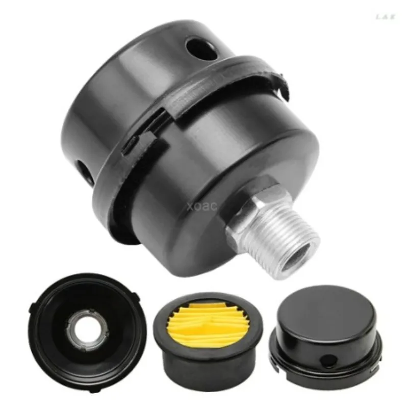 Parts Metal Air Compressor Intake Filter Noise Muffler Silencer 1/2'' 5/8