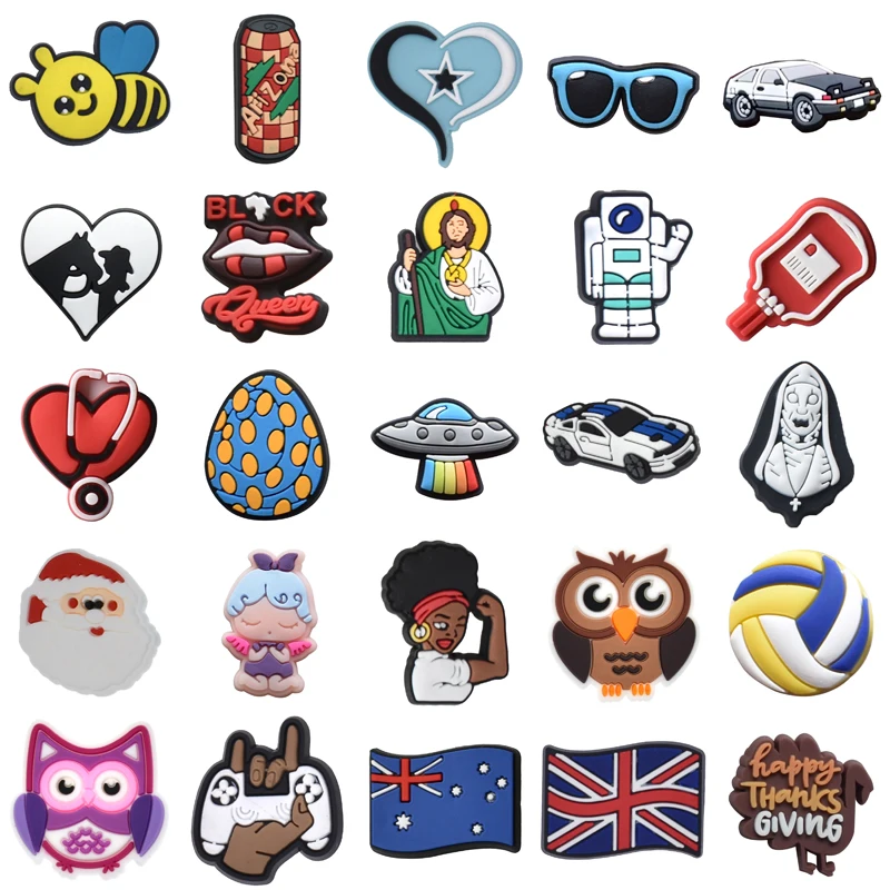 

Shoes Accessories Packs Wholesale Bulk Men Para Pins Shoe Charms Boy Gifts Set Jeans Kids Decorations for Crocs Women Charm Girl