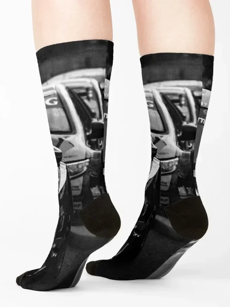 BTCC Британские туристические автомобильные носки Lineup Нескользящие зимние