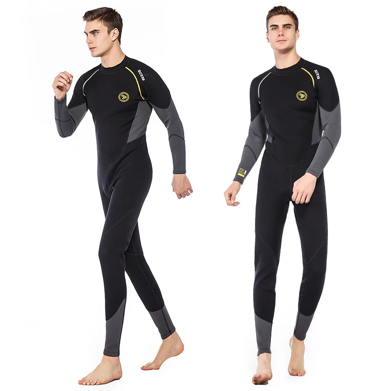 

1.5MM/3MM Neoprene Wetsuit Men One-piece Suit for Scuba Diving and Snorkeling Kayaking Surfing Back Zipper Warm Wetsuits